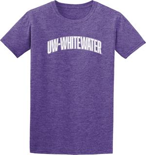 Image of College House T-Shirt UW-Whitewater with Slight Arch Design -  purpleheather